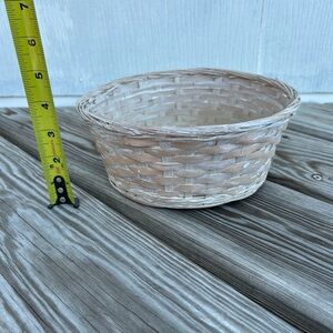 Small Whicker Basket Wood Harvest Garden Plant Pot Natural organizer storage